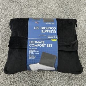Lewis N. Clark Ultimate Comfort Set. Travel Set. Black. New.